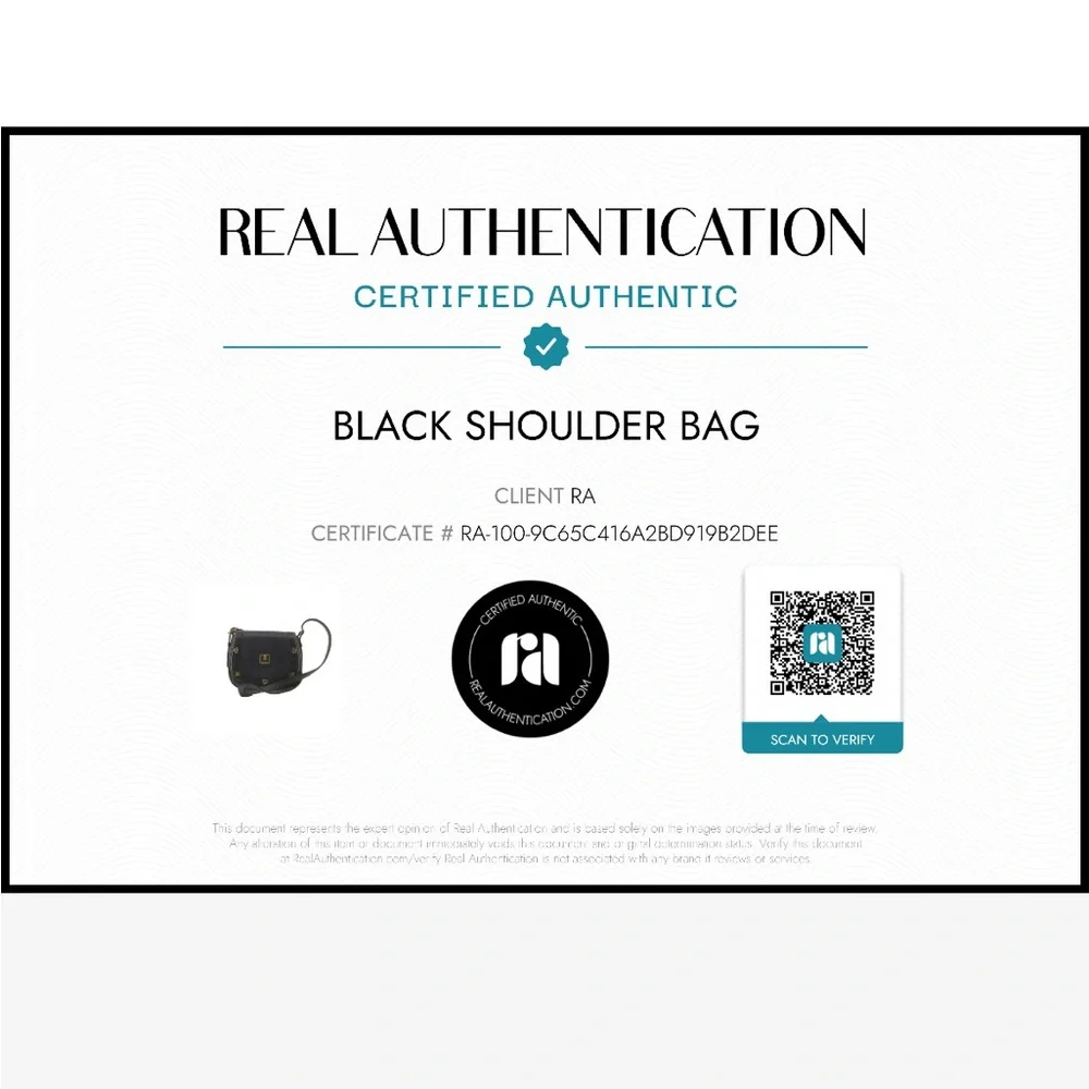 Black Leather Crossbody Bag - Picture 10 of 10